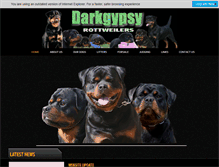 Tablet Screenshot of darkgypsyrottweilers.com
